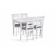 Кухонний комплект стіл 'Бруклін' + 4 стільці 110*70см (білий) від Мікс Мебель