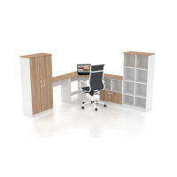 Угловой комплект офисной мебели Simpl-27 Flashnika