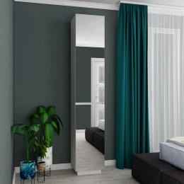 Маленький распашной шкаф с зеркалом Hold №2d Flashnika