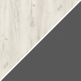дуб крафт белый - серый графит